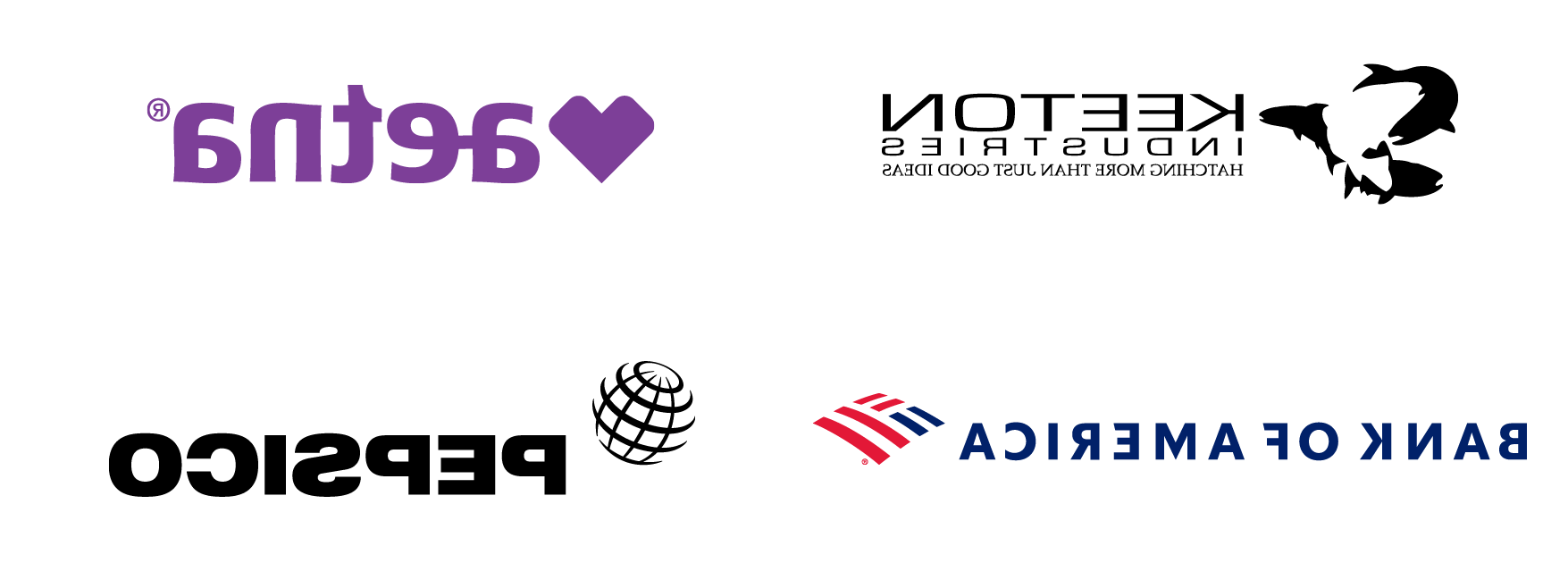 Logos of 信息系统 career destinations: Keeton Industries, 安泰, 美国银行, 和百事可乐