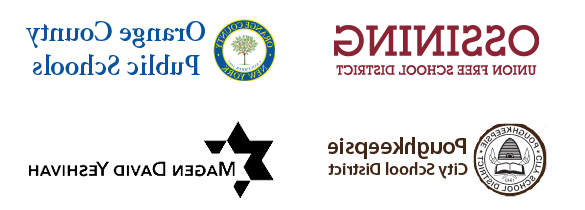 Logos of Educational Psychology career destinations: Ossining Union Free School District, 奥兰治县公立学校, 波基普西市学区, 玛根，大卫，耶和华